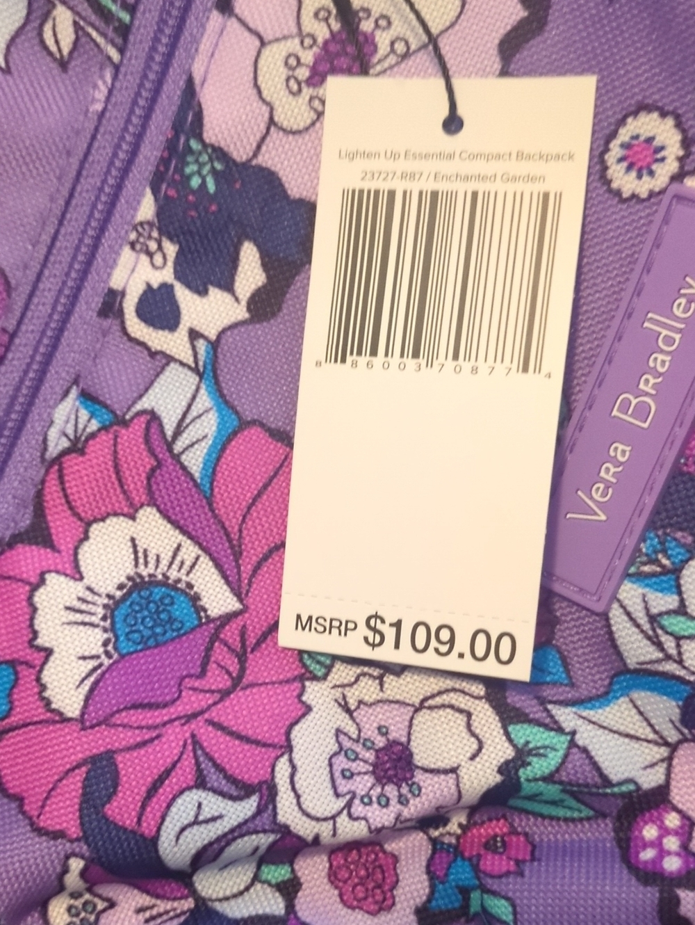 Vera Bradley Multicolor Floral Backpack - Picture 8 of 10